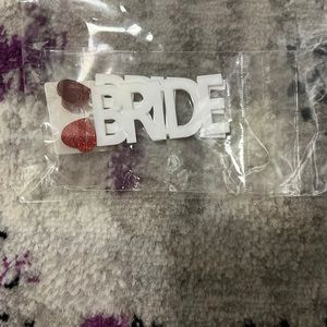 Bride earrings with hearts